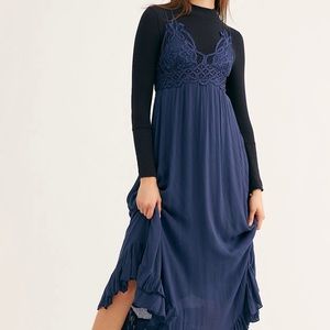 Free People- Adella Maxi Slip Dress